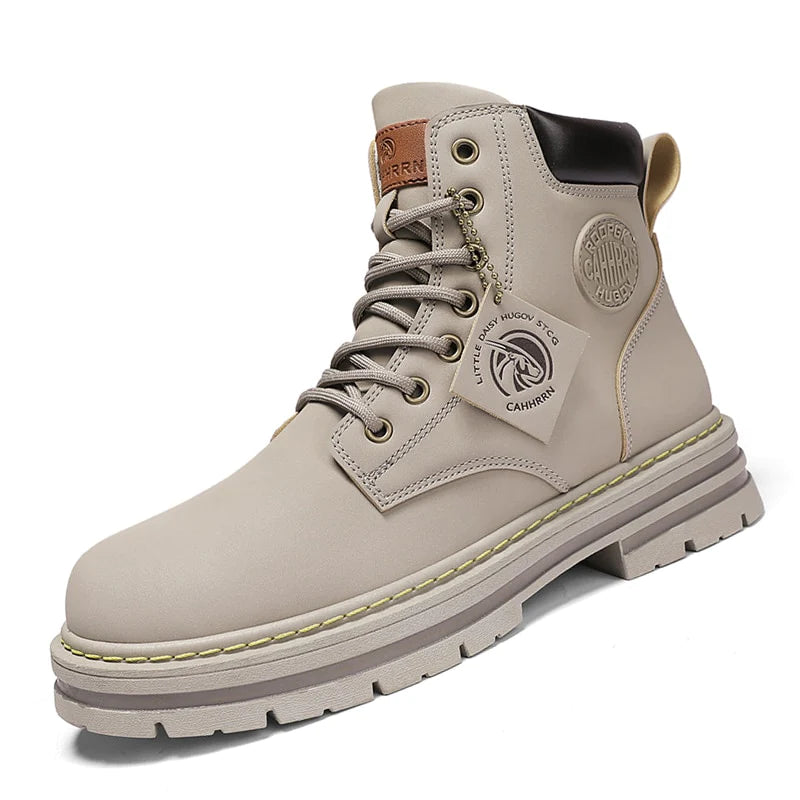 Bota Coturno Masculina de Couro - Alpha High