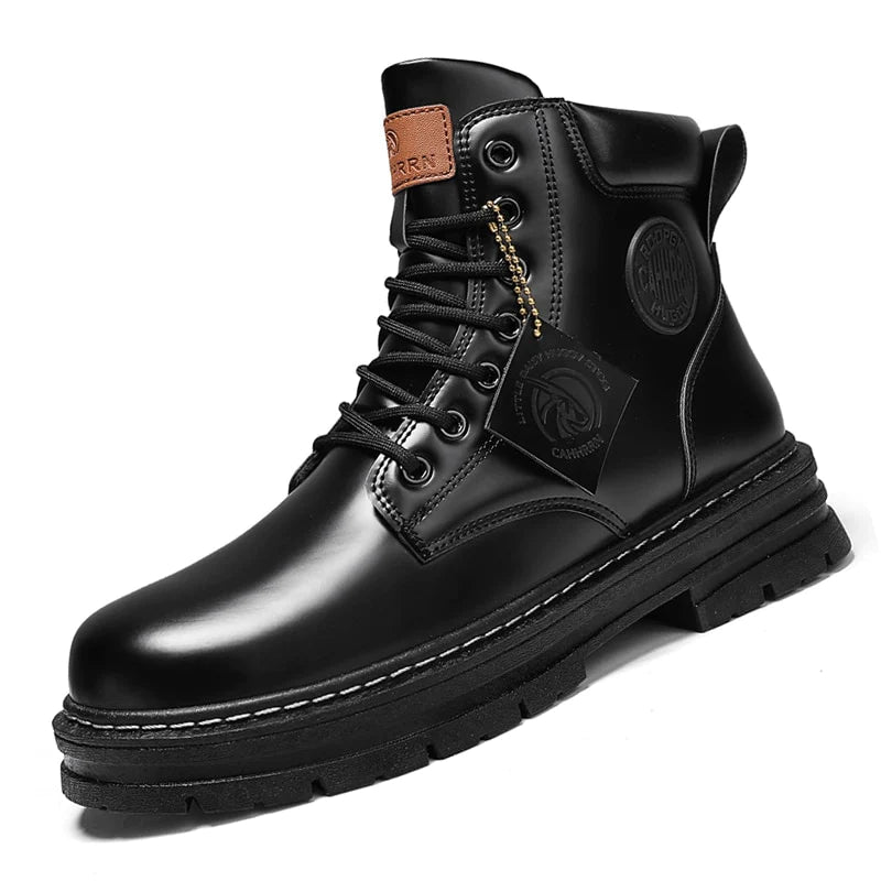 Bota Coturno Masculina de Couro - Alpha High