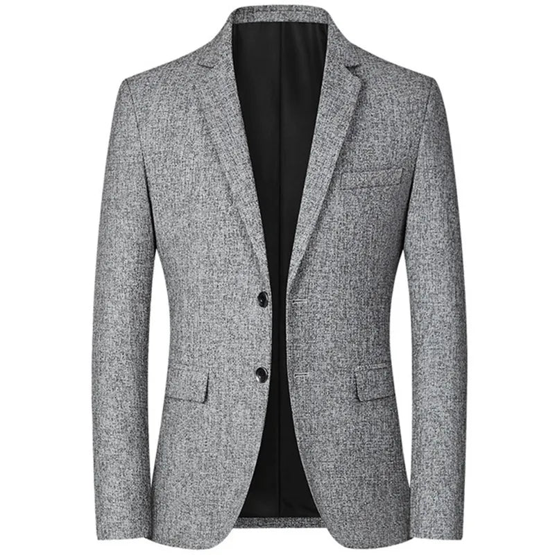 Blazer de Poliester Casual Masculino - Business Men