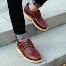 Tênis Masculino em Couro Aumenta Altura - Elevator Business