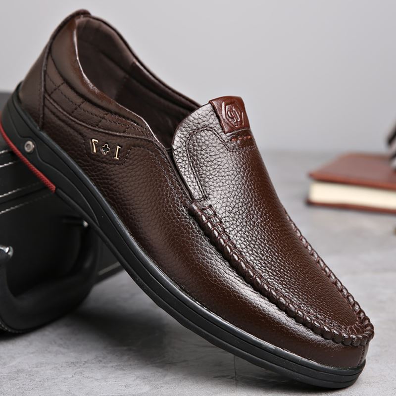 Sapato Mocassim de Couro Masculino - Classic Comfort